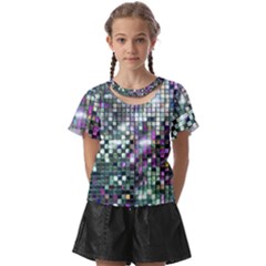 Disco Mosaic Magic Kids  Front Cut T-shirt by essentialimage365