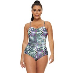 Disco Mosaic Magic Retro Full Coverage Swimsuit by essentialimage365