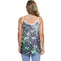 Disco Mosaic Magic Casual Spaghetti Strap Chiffon Top View4