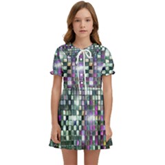 Disco Mosaic Magic Kids  Sweet Collar Dress by essentialimage365