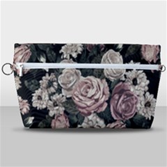 Elegant Seamless Pattern Blush Toned Rustic Flowers Handbag Organizer by Hannah976