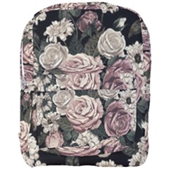 Elegant Seamless Pattern Blush Toned Rustic Flowers Full Print Backpack by Hannah976