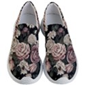 Elegant Seamless Pattern Blush Toned Rustic Flowers Women s Lightweight Slip Ons View1