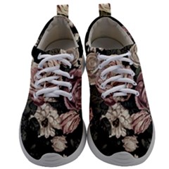 Elegant Seamless Pattern Blush Toned Rustic Flowers Mens Athletic Shoes by Hannah976