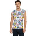 Monster Cool Seamless Pattern Men s Raglan Cap Sleeve T-Shirt View1