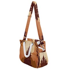 Beautiful Castle Rope Handles Shoulder Strap Bag by Hannah976