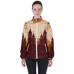 Beautiful Castle Women s High Neck Windbreaker by Hannah976