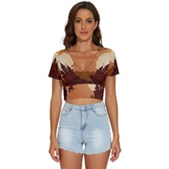 Beautiful Castle V-neck Crop Top