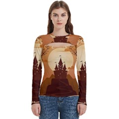 Beautiful Castle Women s Cut Out Long Sleeve T-shirt by Hannah976