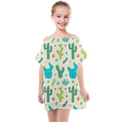 Outer Space Seamless Background Kids  One Piece Chiffon Dress by Hannah976