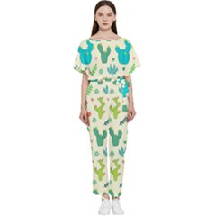 Space Patterns Batwing Lightweight Chiffon Jumpsuit by Hannah976