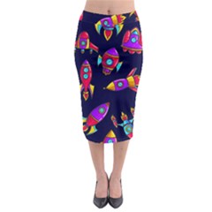 Space Patterns Midi Pencil Skirt by Hannah976