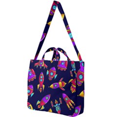 Space Patterns Square Shoulder Tote Bag by Hannah976