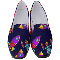 Space Patterns Women s Classic Loafer Heels by Hannah976