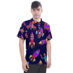 Space Patterns Men s Polo T-shirt by Hannah976