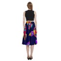 Space Patterns A-Line Full Circle Midi Skirt With Pocket View4