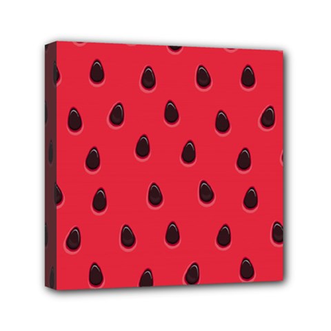 Seamless Watermelon Surface Texture Mini Canvas 6  X 6  (stretched) by Hannah976