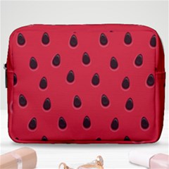 Seamless Watermelon Surface Texture Make Up Pouch (large) by Hannah976