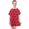 Seamless Watermelon Surface Texture Kids  One Piece Chiffon Dress View1