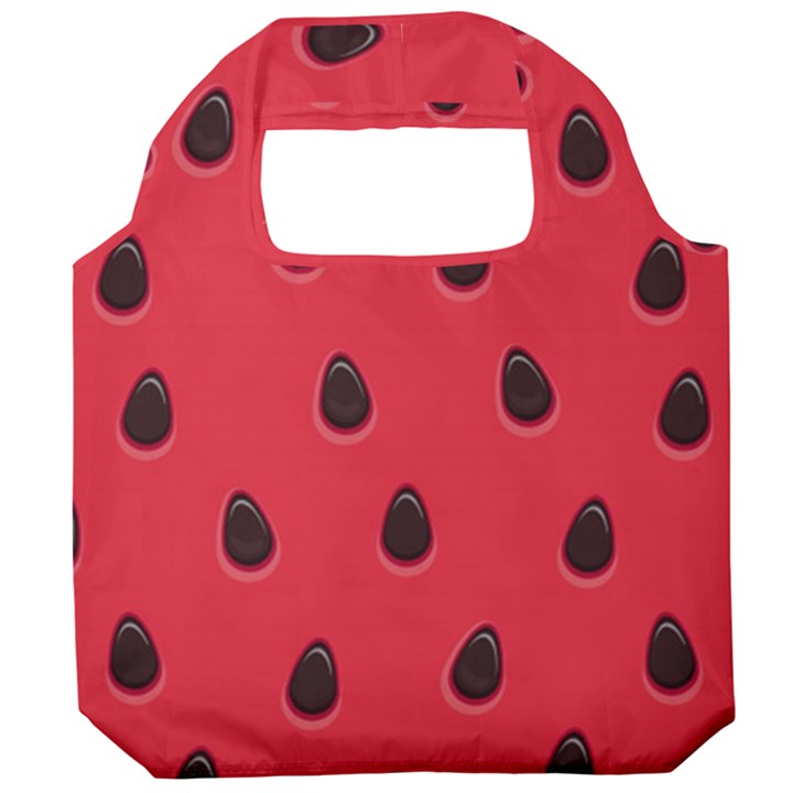 Seamless Watermelon Surface Texture Foldable Grocery Recycle Bag