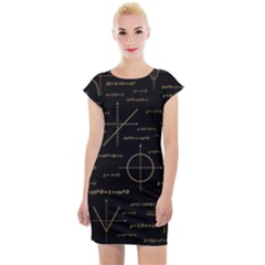 Abstract Math Pattern Cap Sleeve Bodycon Dress by Hannah976