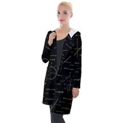 Abstract Math Pattern Hooded Pocket Cardigan by Hannah976