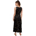 Abstract Math Pattern V-Neck Chiffon Maxi Dress View2