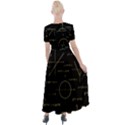 Abstract Math Pattern Button Up Short Sleeve Maxi Dress View2