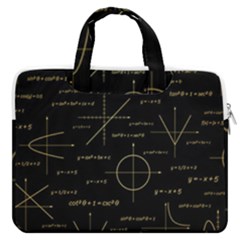 Abstract Math Pattern Macbook Pro 16  Double Pocket Laptop Bag  by Hannah976