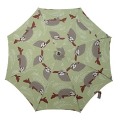 Sloths Pattern Design Hook Handle Umbrellas (medium) by Hannah976