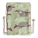 Sloths Pattern Design Drawstring Bag (Large) View2