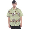 Sloths Pattern Design Men s Short Sleeve Shirt View1