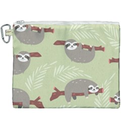 Sloths Pattern Design Canvas Cosmetic Bag (xxxl) by Hannah976