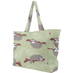 Sloths Pattern Design Simple Shoulder Bag by Hannah976