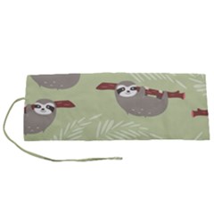 Sloths Pattern Design Roll Up Canvas Pencil Holder (s) by Hannah976