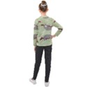 Sloths Pattern Design Kids  Long Mesh T-Shirt View2