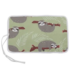 Sloths Pattern Design Pen Storage Case (l) by Hannah976