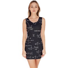 Mathematical Seamless Pattern With Geometric Shapes Formulas Bodycon Dress by Hannah976