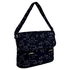 Mathematical Seamless Pattern With Geometric Shapes Formulas Buckle Messenger Bag by Hannah976