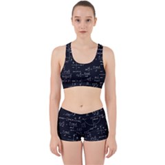 Mathematical Seamless Pattern With Geometric Shapes Formulas Work It Out Gym Set by Hannah976