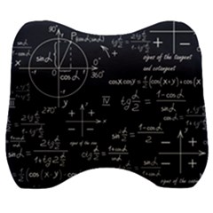 Mathematical Seamless Pattern With Geometric Shapes Formulas Velour Head Support Cushion by Hannah976