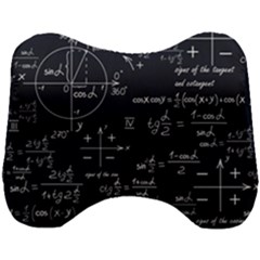 Mathematical Seamless Pattern With Geometric Shapes Formulas Head Support Cushion by Hannah976