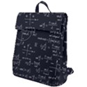 Mathematical Seamless Pattern With Geometric Shapes Formulas Flap Top Backpack View1