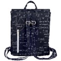 Mathematical Seamless Pattern With Geometric Shapes Formulas Flap Top Backpack View3