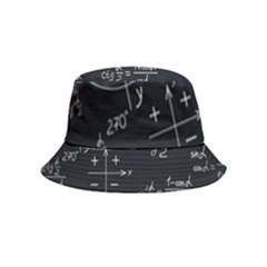 Mathematical Seamless Pattern With Geometric Shapes Formulas Inside Out Bucket Hat (kids)