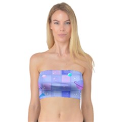 Seamless Pattern Pastel Galaxy Future Bandeau Top by Hannah976