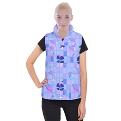 Seamless Pattern Pastel Galaxy Future Women s Button Up Vest by Hannah976