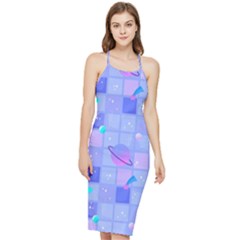 Seamless Pattern Pastel Galaxy Future Bodycon Cross Back Summer Dress by Hannah976