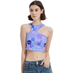 Seamless Pattern Pastel Galaxy Future Cut Out Top by Hannah976