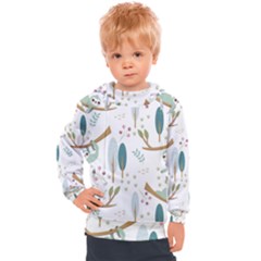 Pattern Sloth Woodland Kids  Hooded Pullover by Hannah976